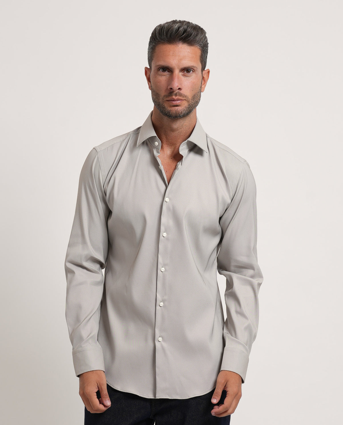 Camicia uomo Boss slim fit in twill elasticizzato 
