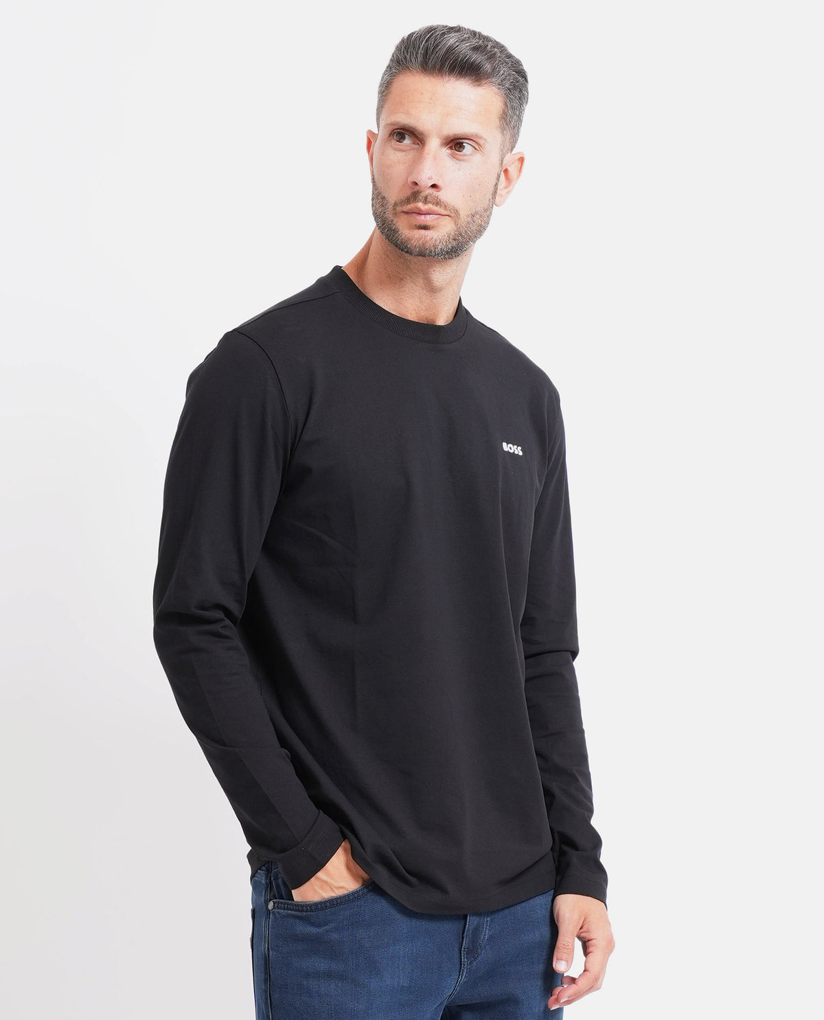 Maglia uomo di Boss in cotone elasticizzato 