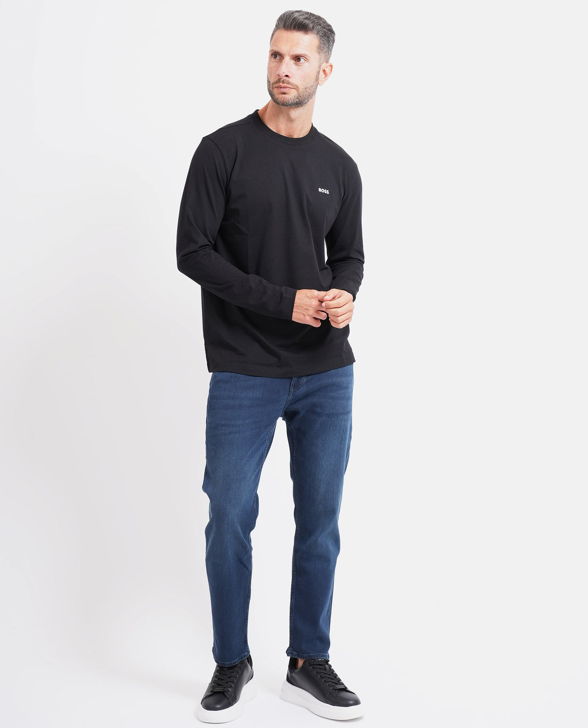 Maglia uomo di Boss in cotone elasticizzato 