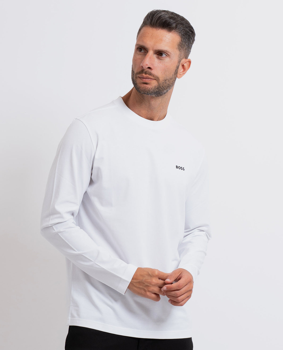 Maglia uomo di Boss in cotone elasticizzato 