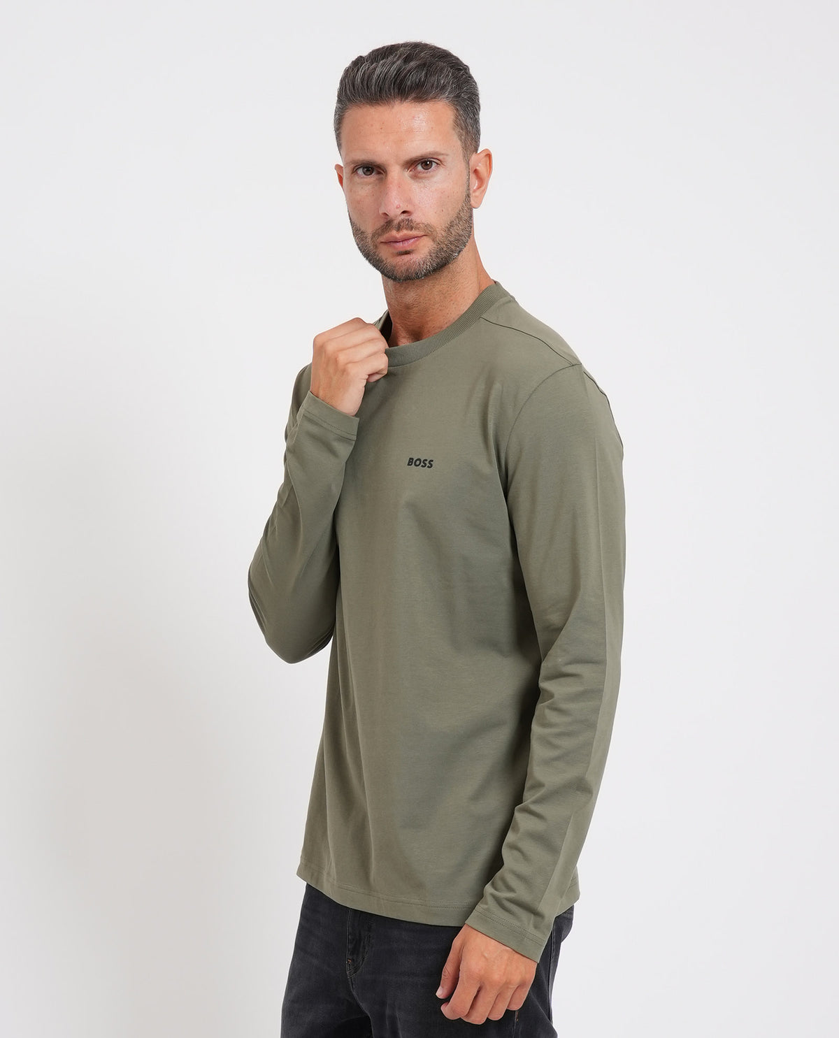 Maglia uomo di Boss in cotone elasticizzato 