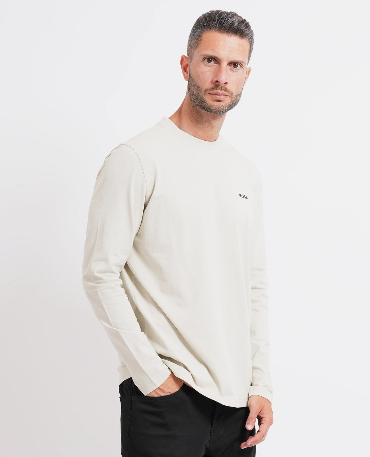 Maglia uomo di Boss in cotone elasticizzato 