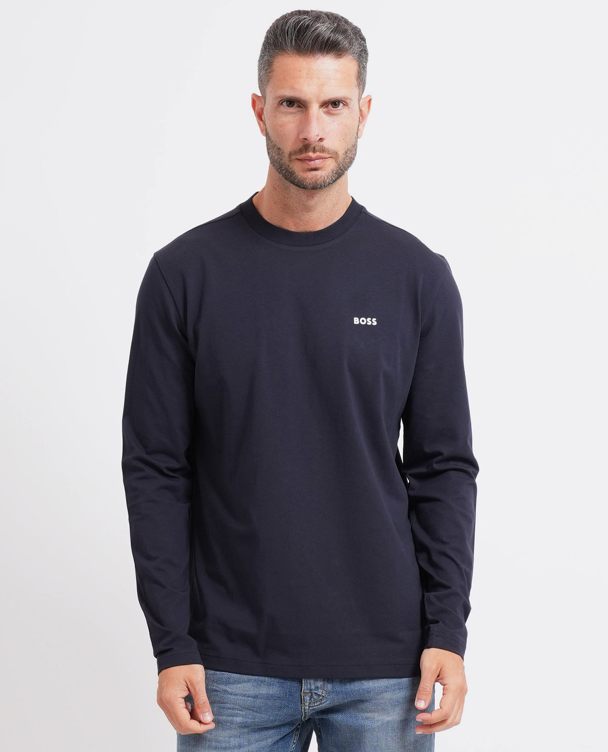 Maglia uomo di Boss in cotone elasticizzato 