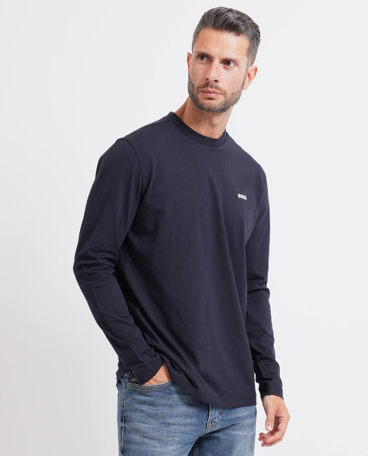Maglia uomo di Boss in cotone elasticizzato 