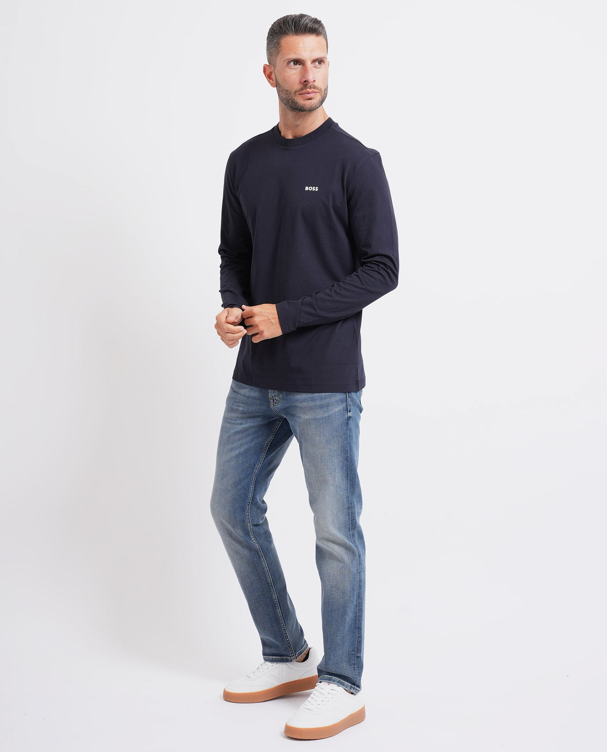 Maglia uomo di Boss in cotone elasticizzato 