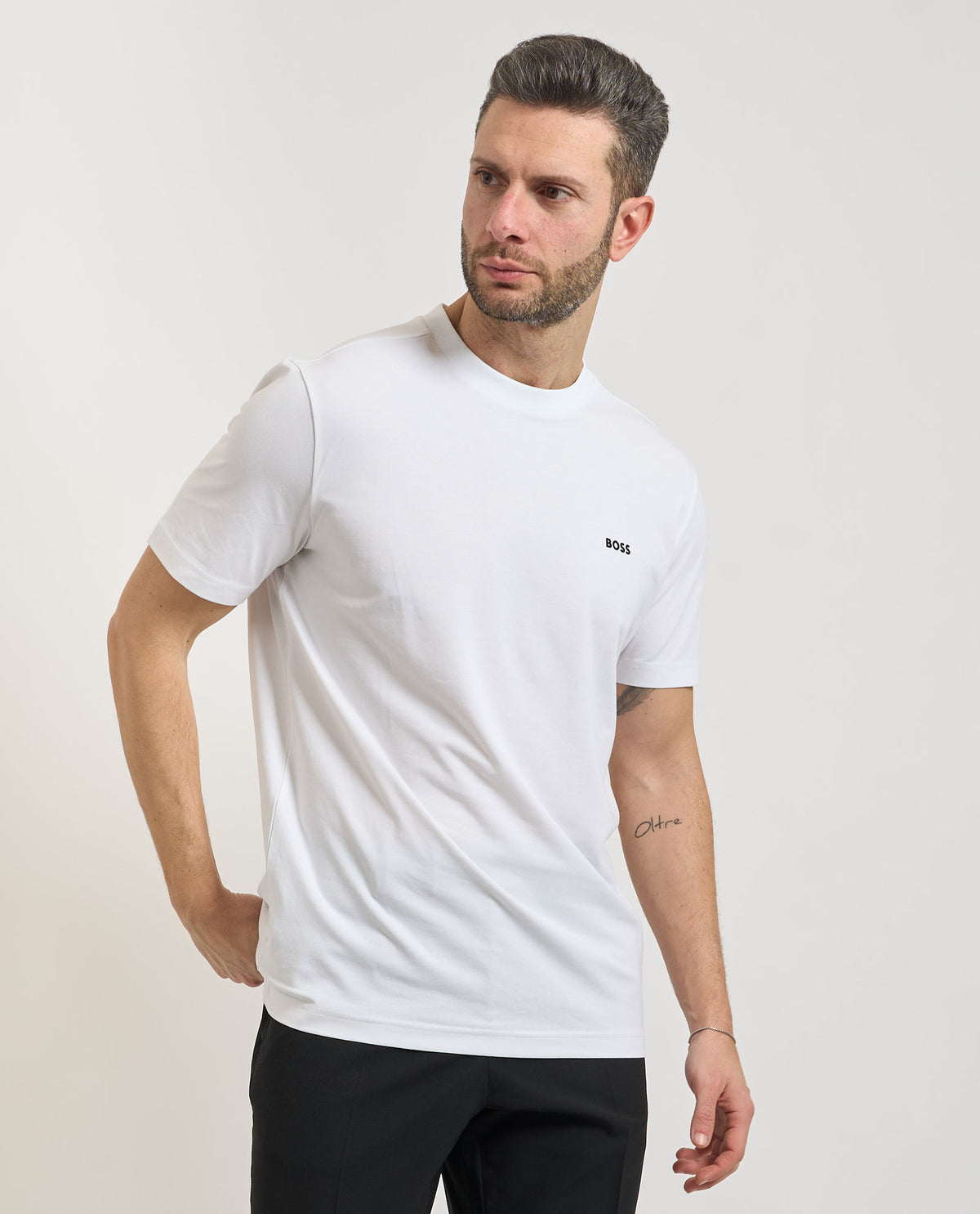 T-shirt da uomo Tee di Boss elasticizzata<BR/> 