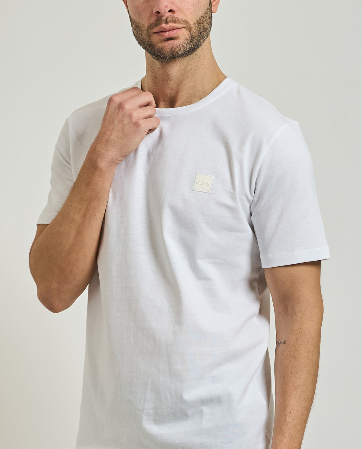 T-shirt Tales uomo di Boss in cotone traspirante 