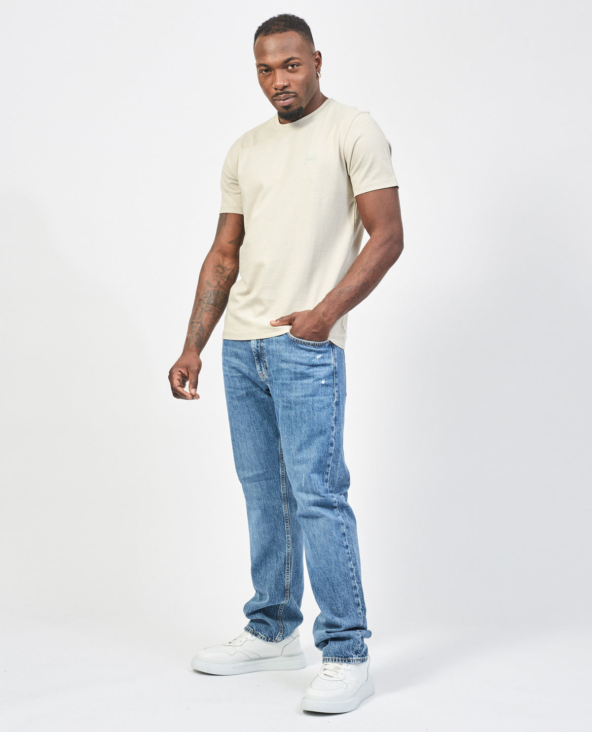 T-shirt Tales uomo di Boss in cotone traspirante 