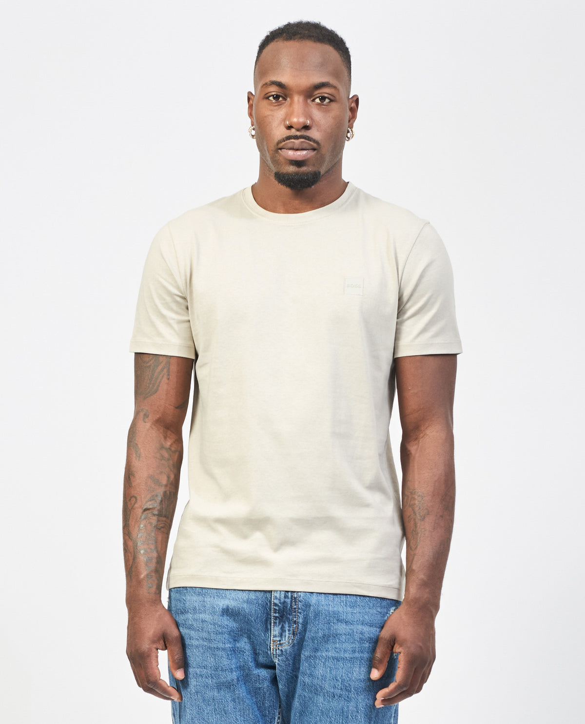 T-shirt Tales uomo di Boss in cotone traspirante 