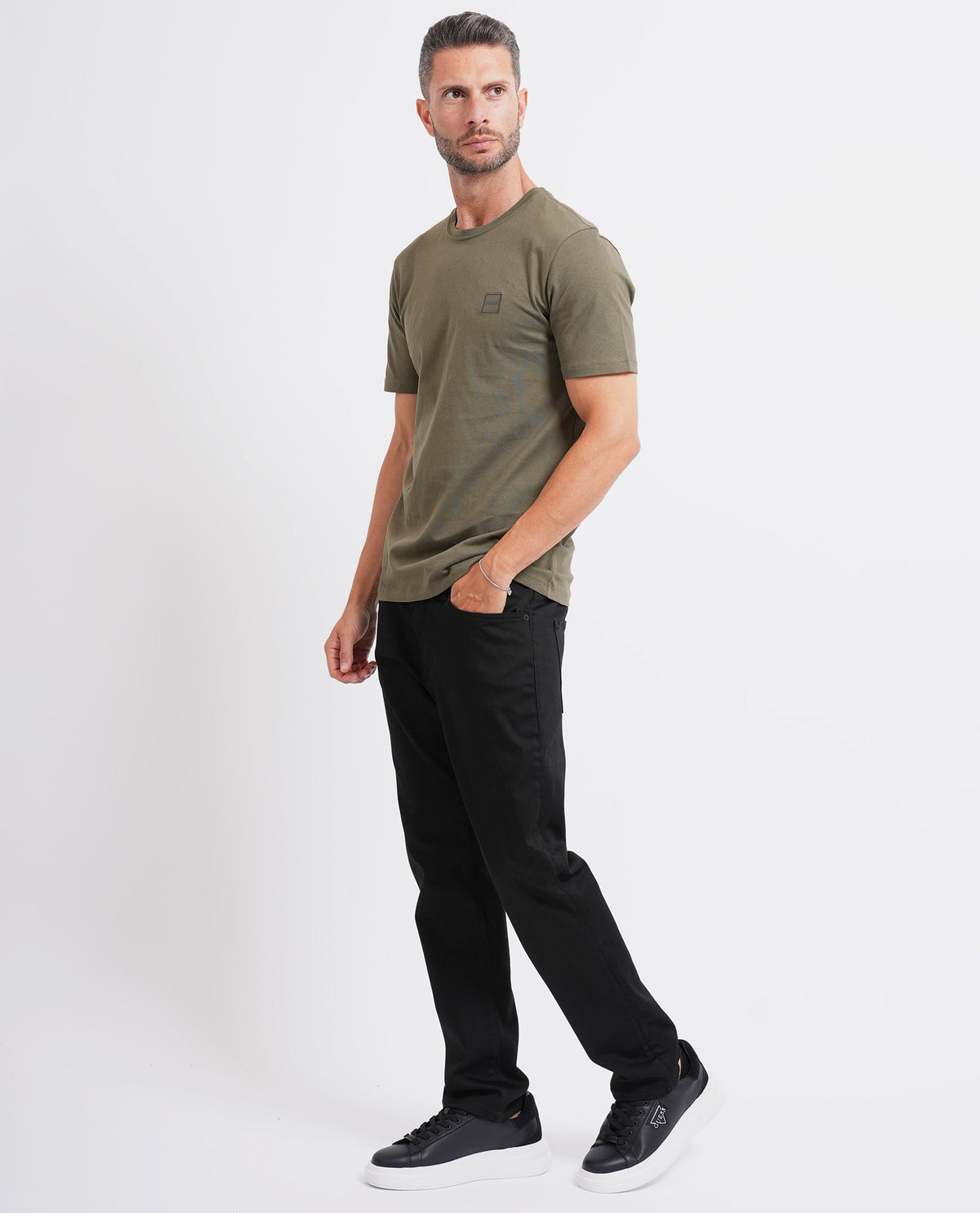 T-shirt Tales uomo di Boss in cotone traspirante 