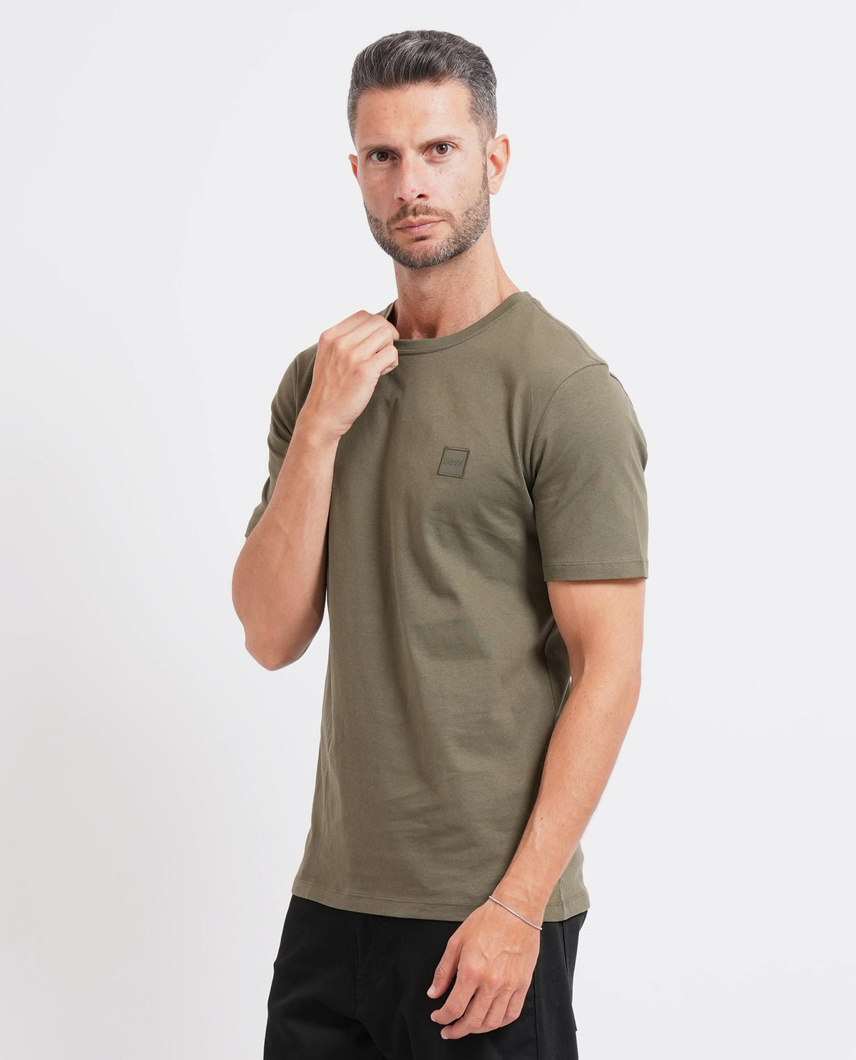 T-shirt Tales uomo di Boss in cotone traspirante 