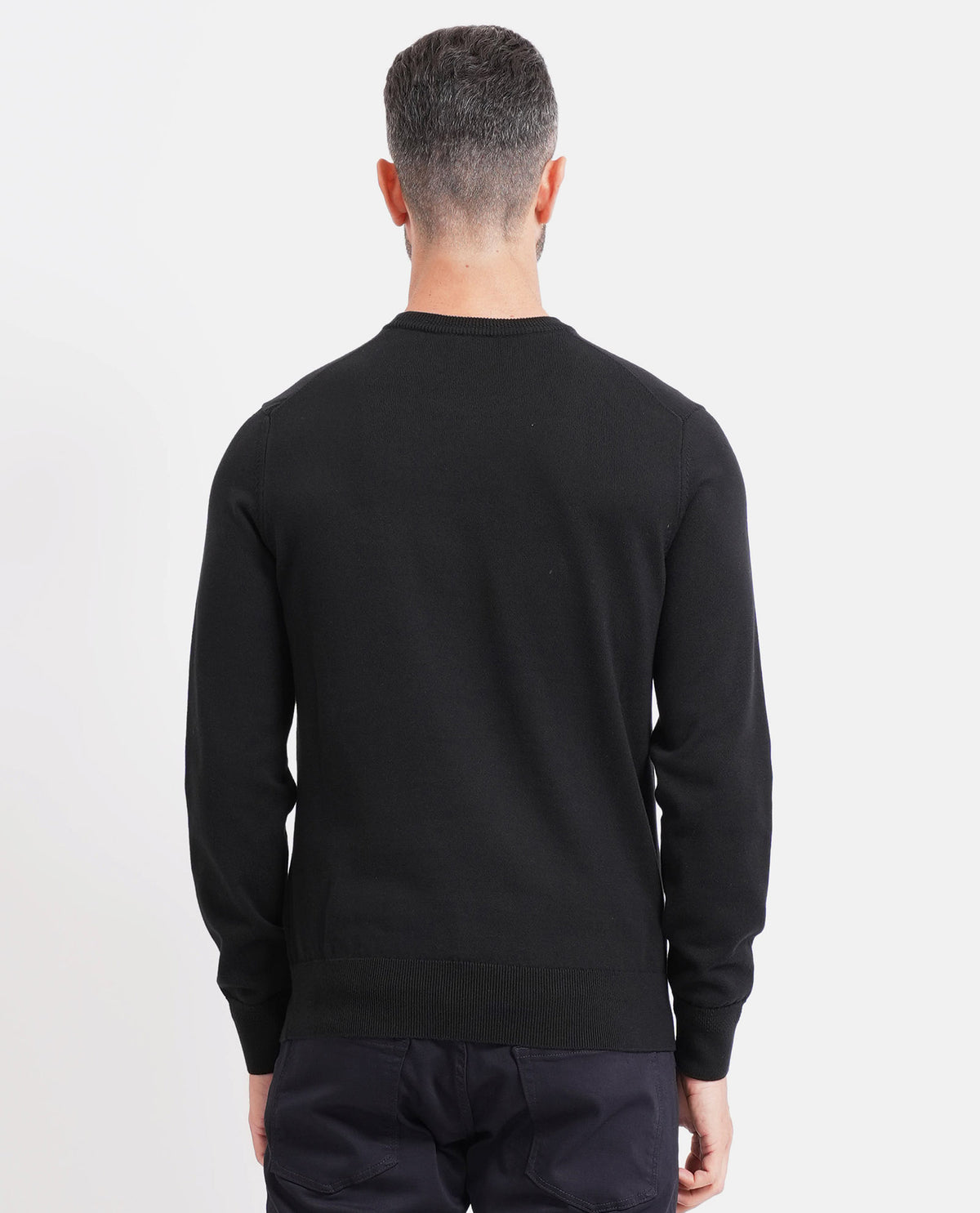 Maglione in misto cotone e cashmere Boss uomo 