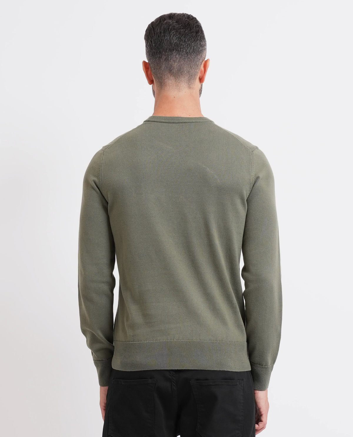 Maglione in misto cotone e cashmere Boss uomo 