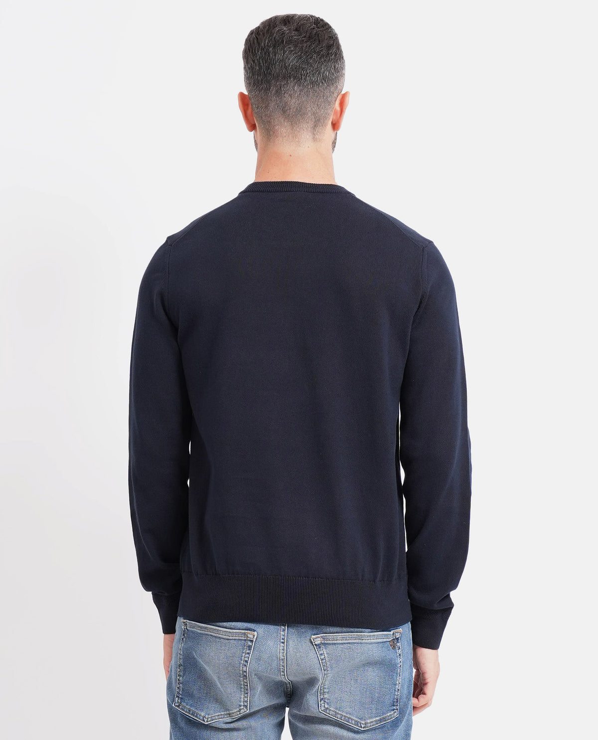 Maglione in misto cotone e cashmere Boss uomo 