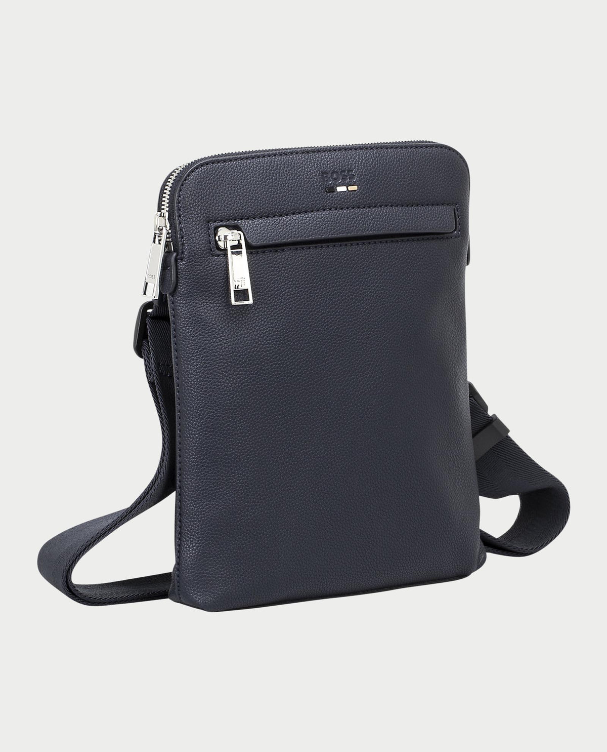 Reporter bag Boss con lavorazione martellata<BR/> 