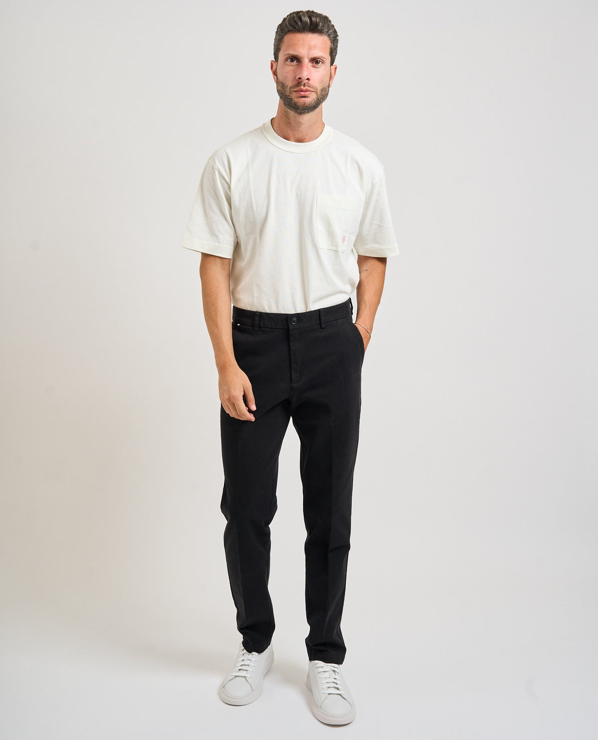 Pantaloni Kaiton uomo Boss in twill di cotone 