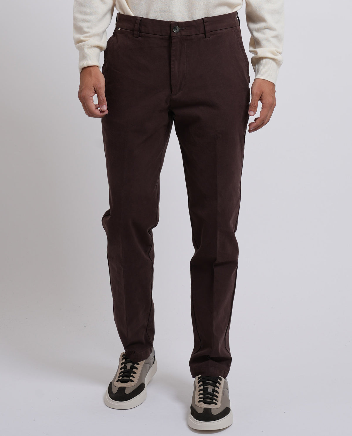 Pantaloni Kaiton uomo Boss in twill di cotone 