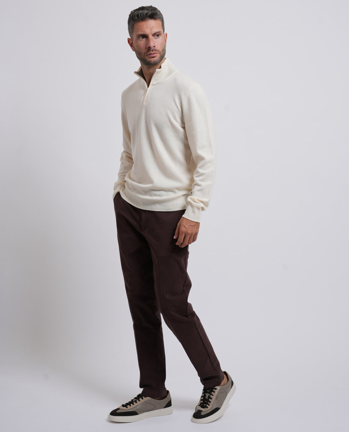 Pantaloni Kaiton uomo Boss in twill di cotone 