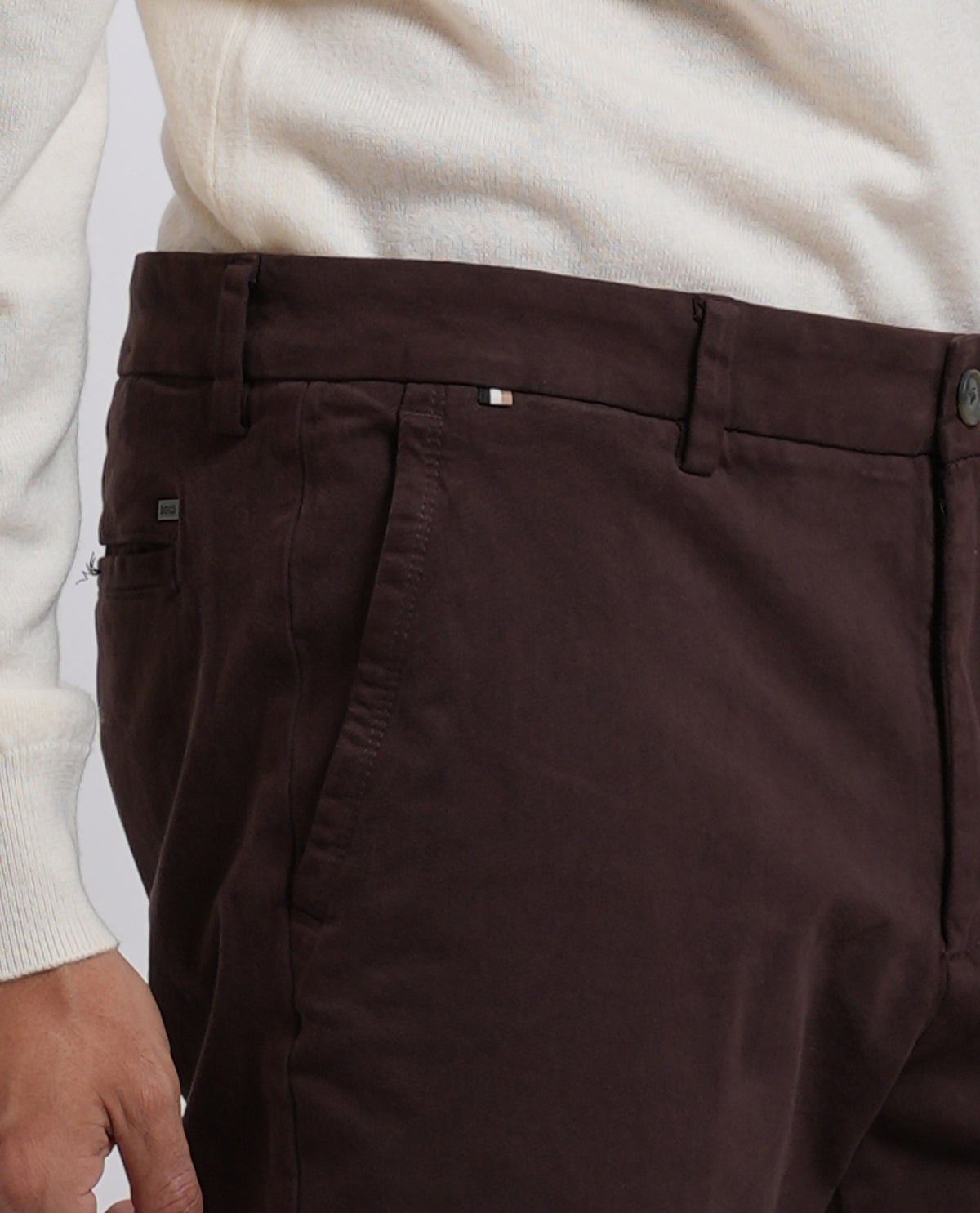 Pantaloni Kaiton uomo Boss in twill di cotone 