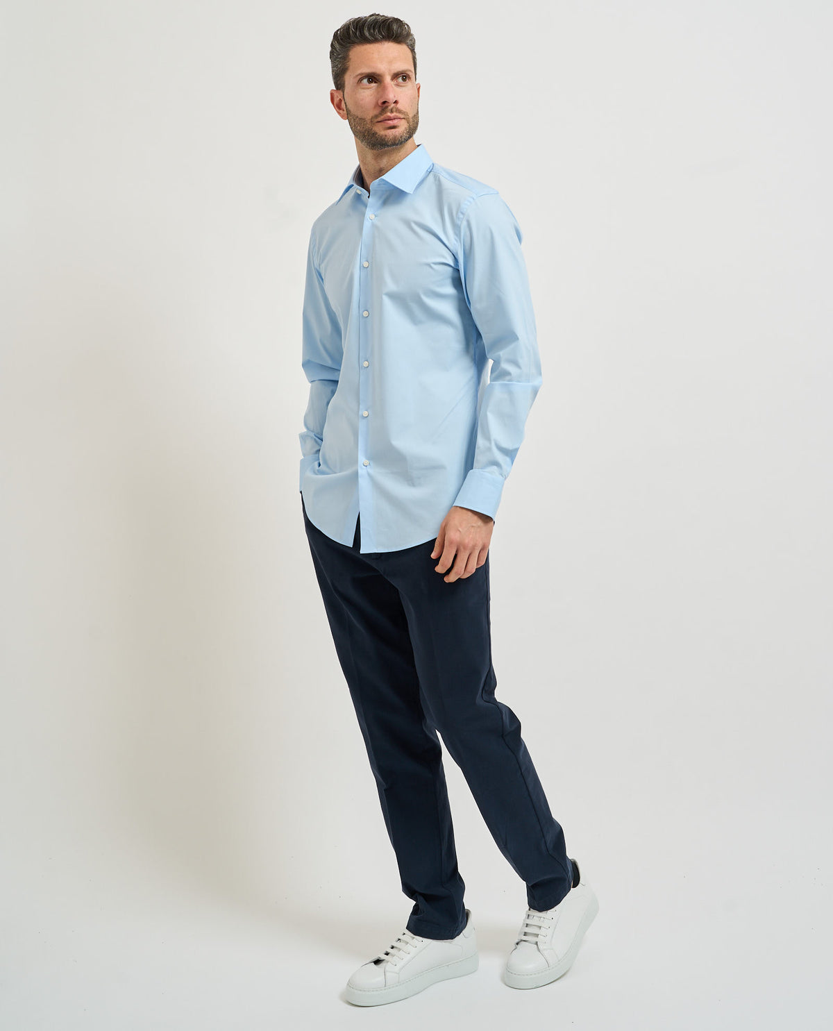 Pantaloni Kaiton uomo Boss in twill di cotone 