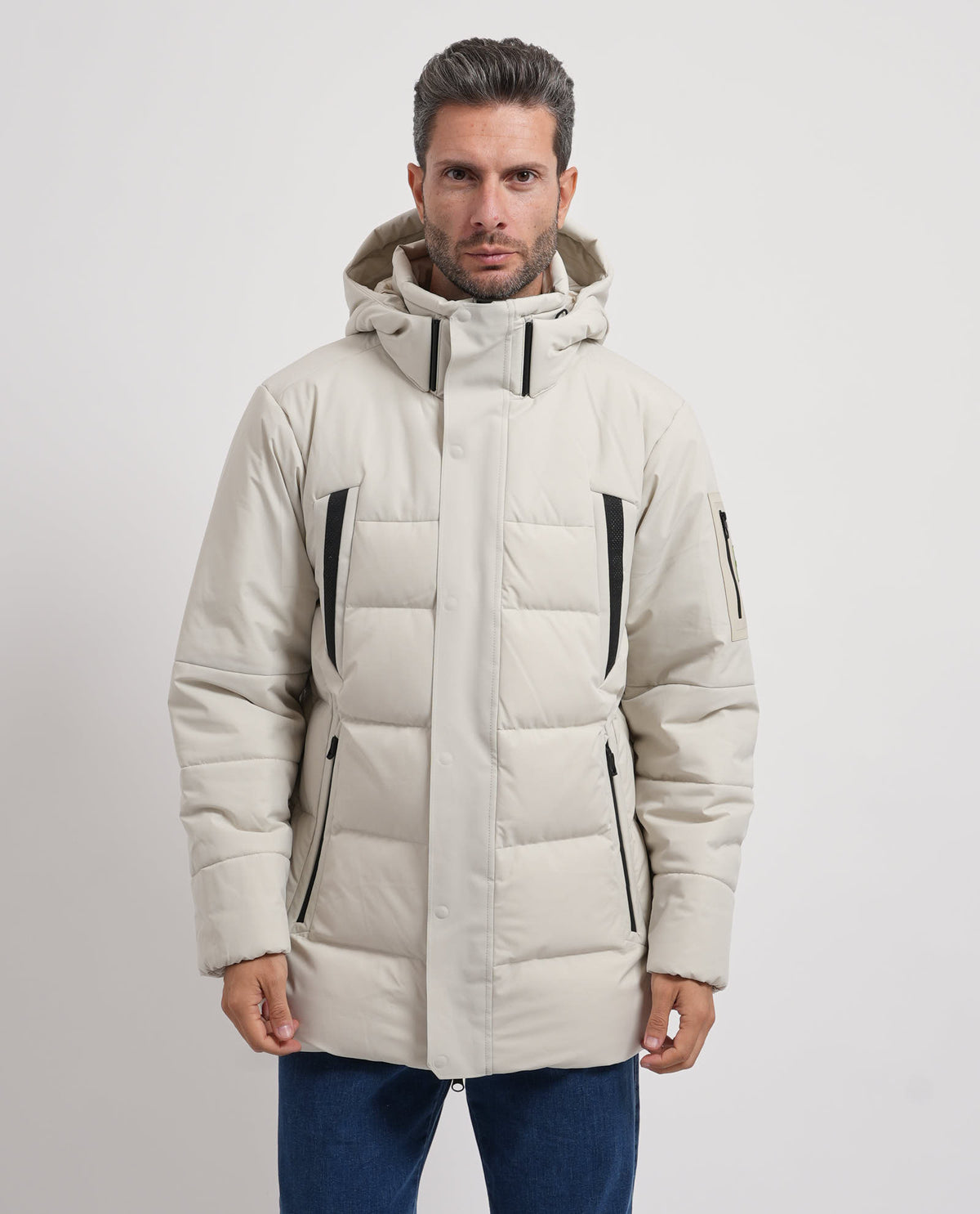 Parka uomo Boss in piumino d'oca 