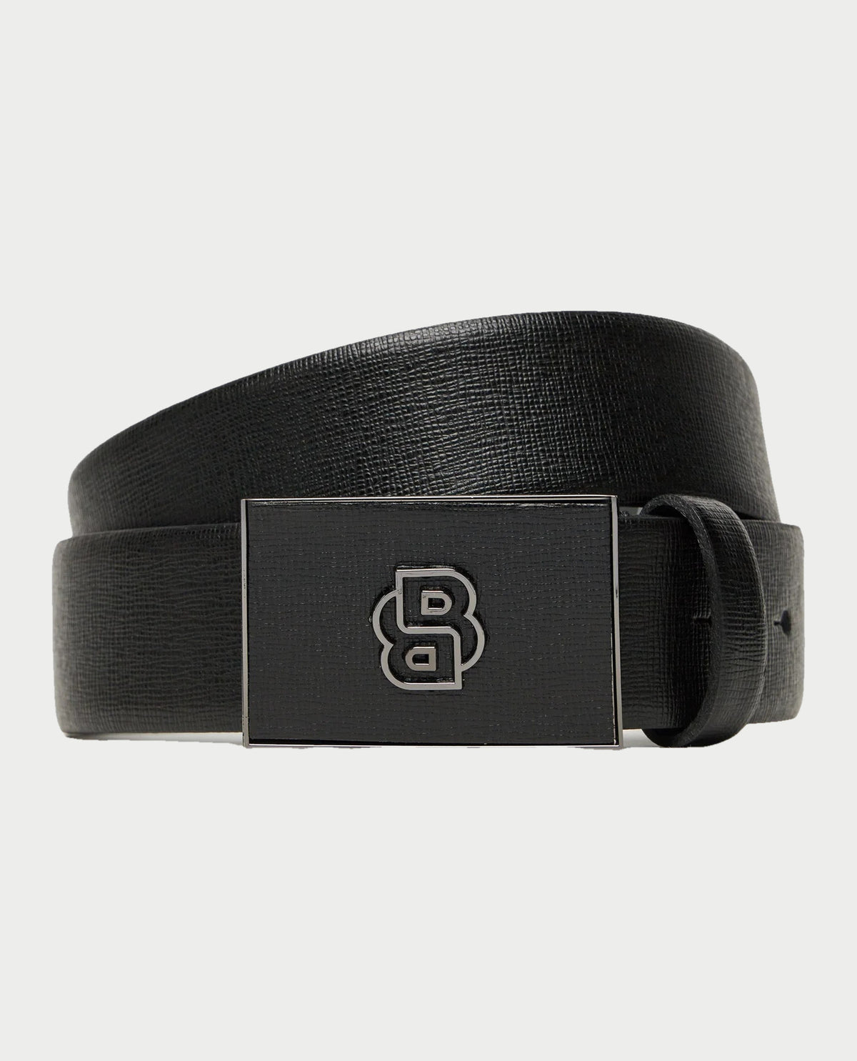 Cintura in pelle italiana Boss uomo con logo 