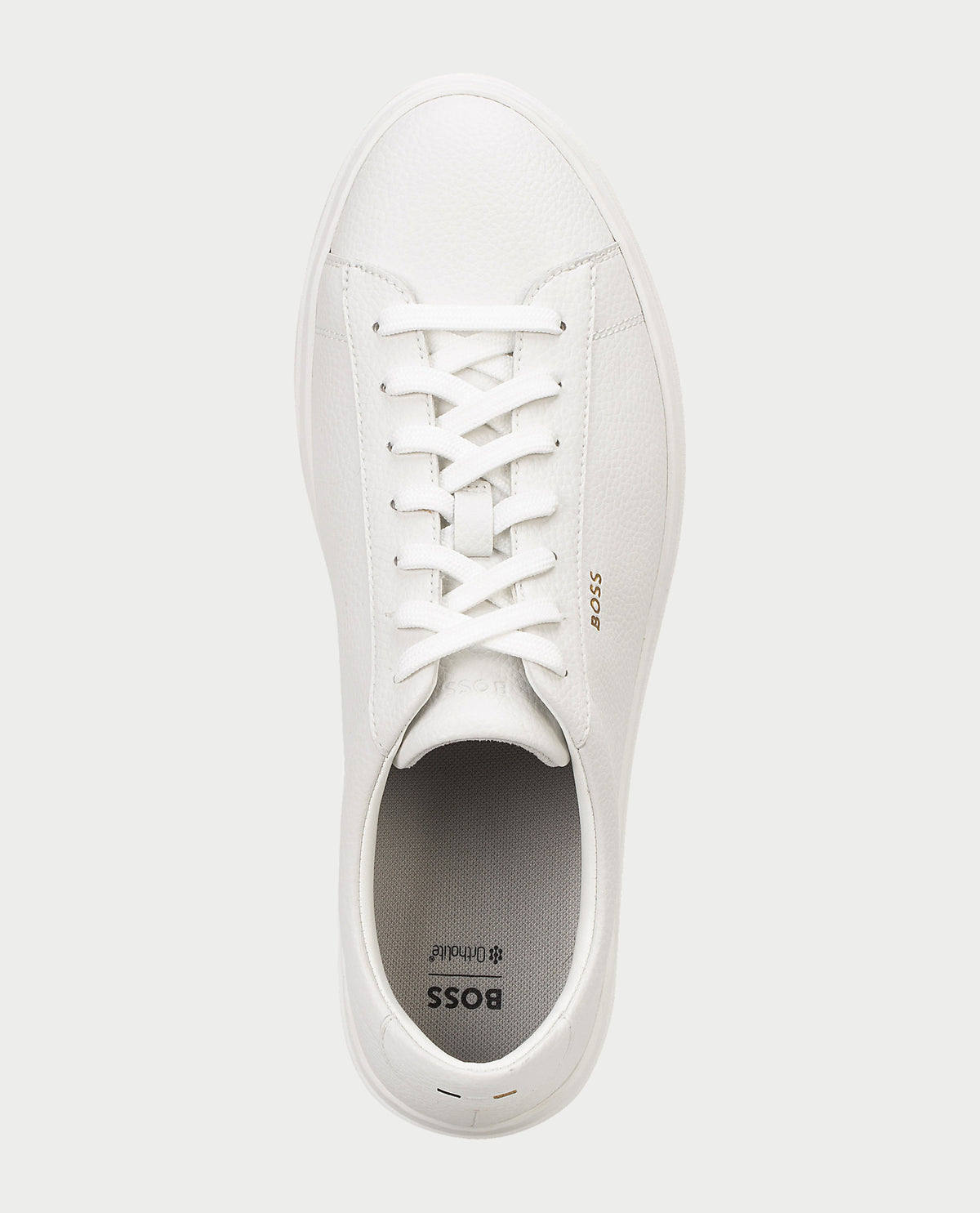 Sneakers Kieran uomo Boss in pelle martellata 
