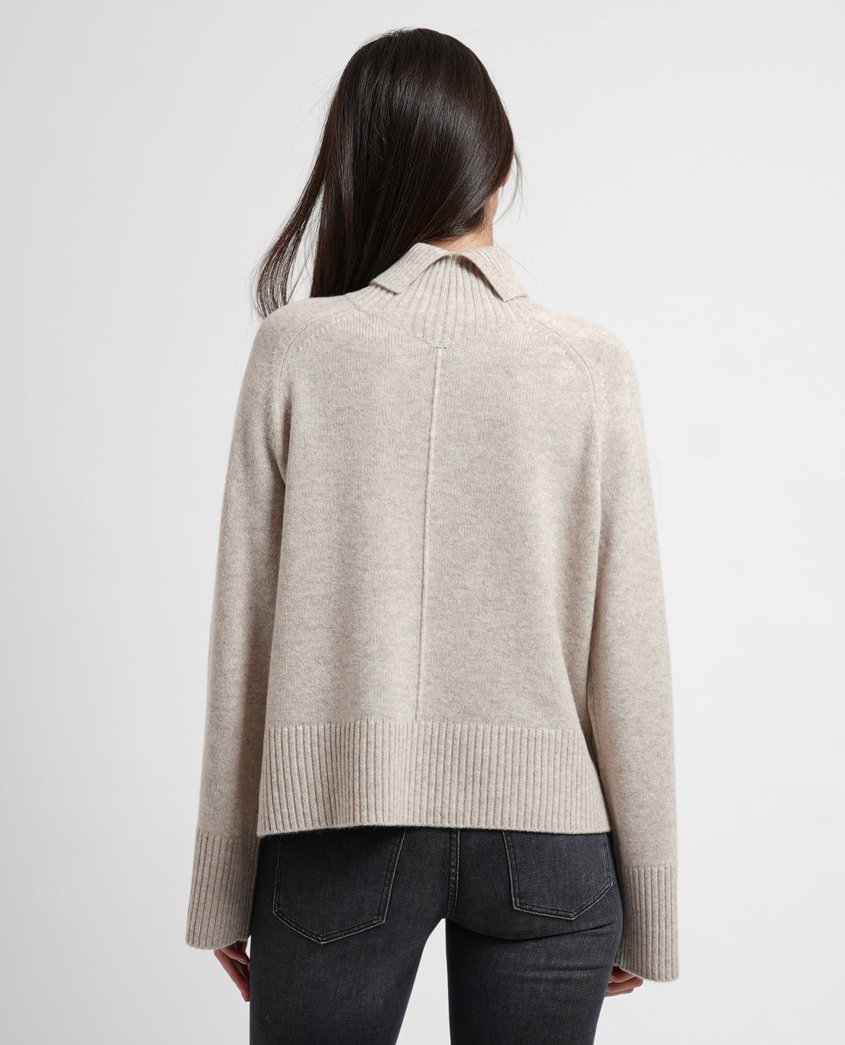 Maglione donna Boss a collo alto in cashmere 