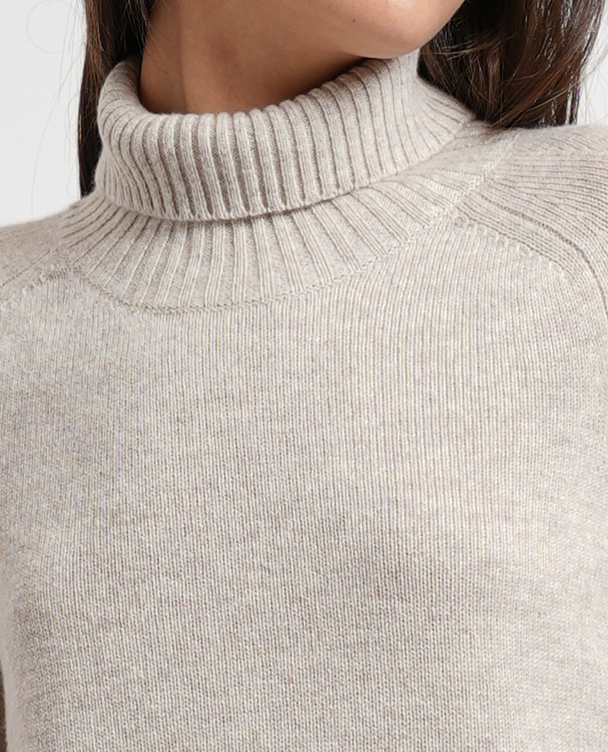 Maglione donna Boss a collo alto in cashmere 