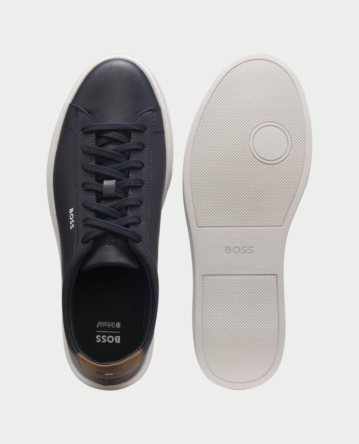 Sneakers uomo Boss con tallone a contrasto 