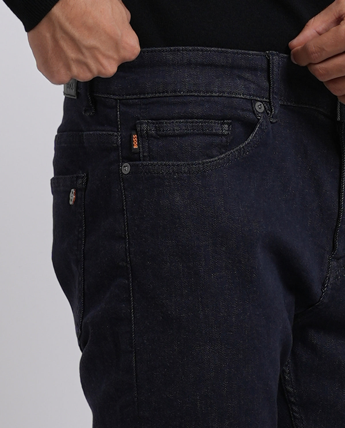 Jeans slim fit Boss uomo in soft denim 