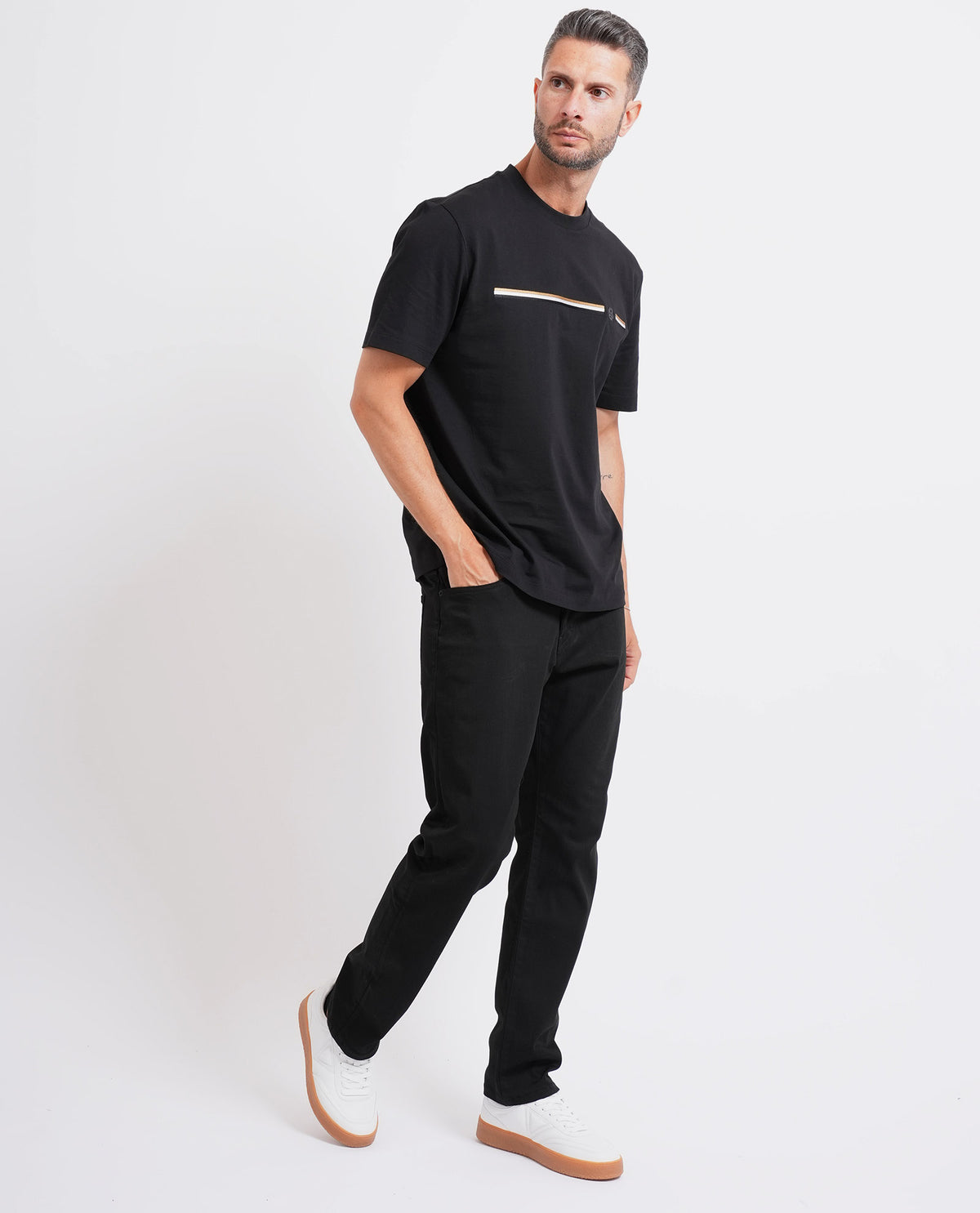 Pantaloni Delaware uomo Boss in twill 