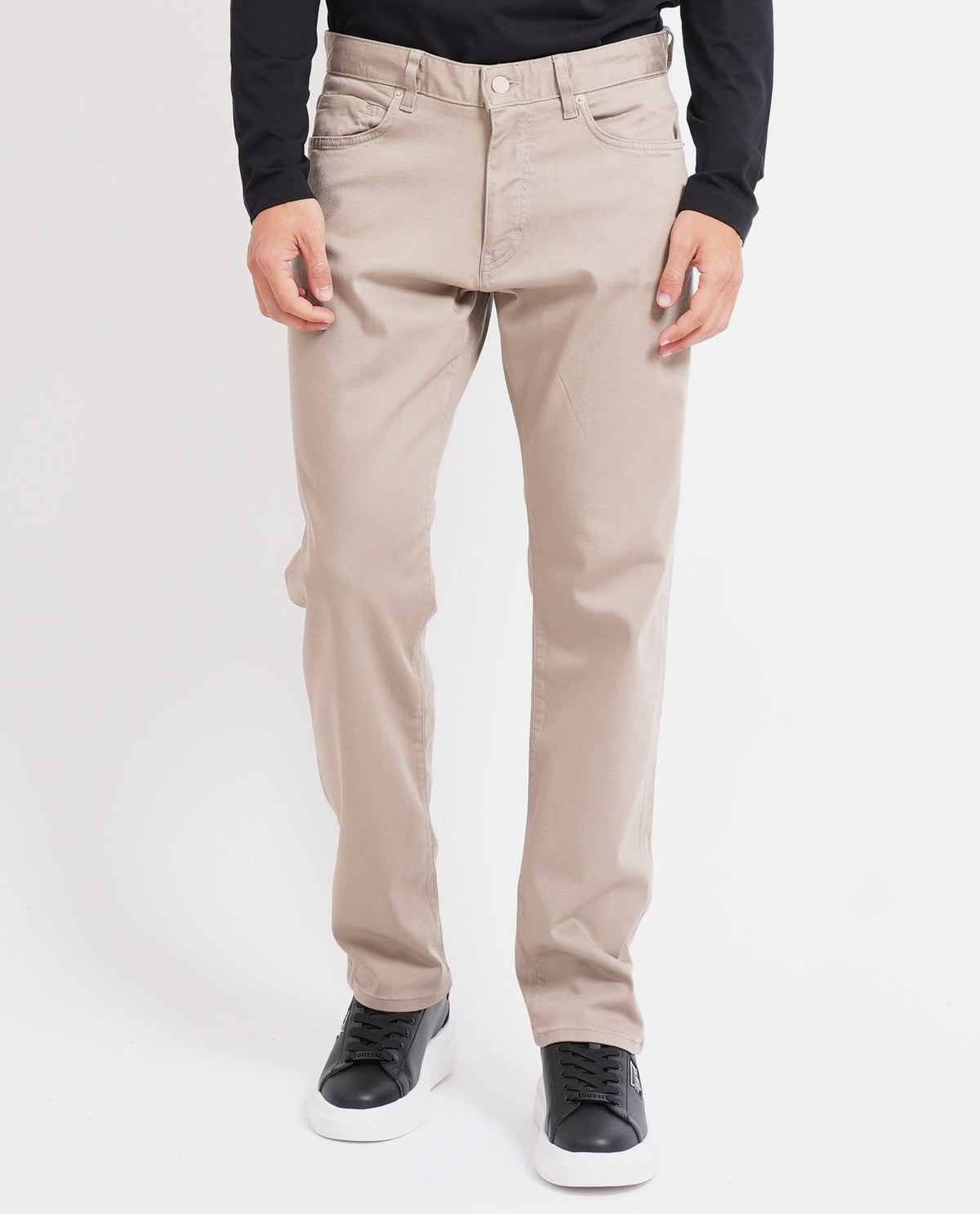 Pantaloni Delaware uomo Boss in twill 