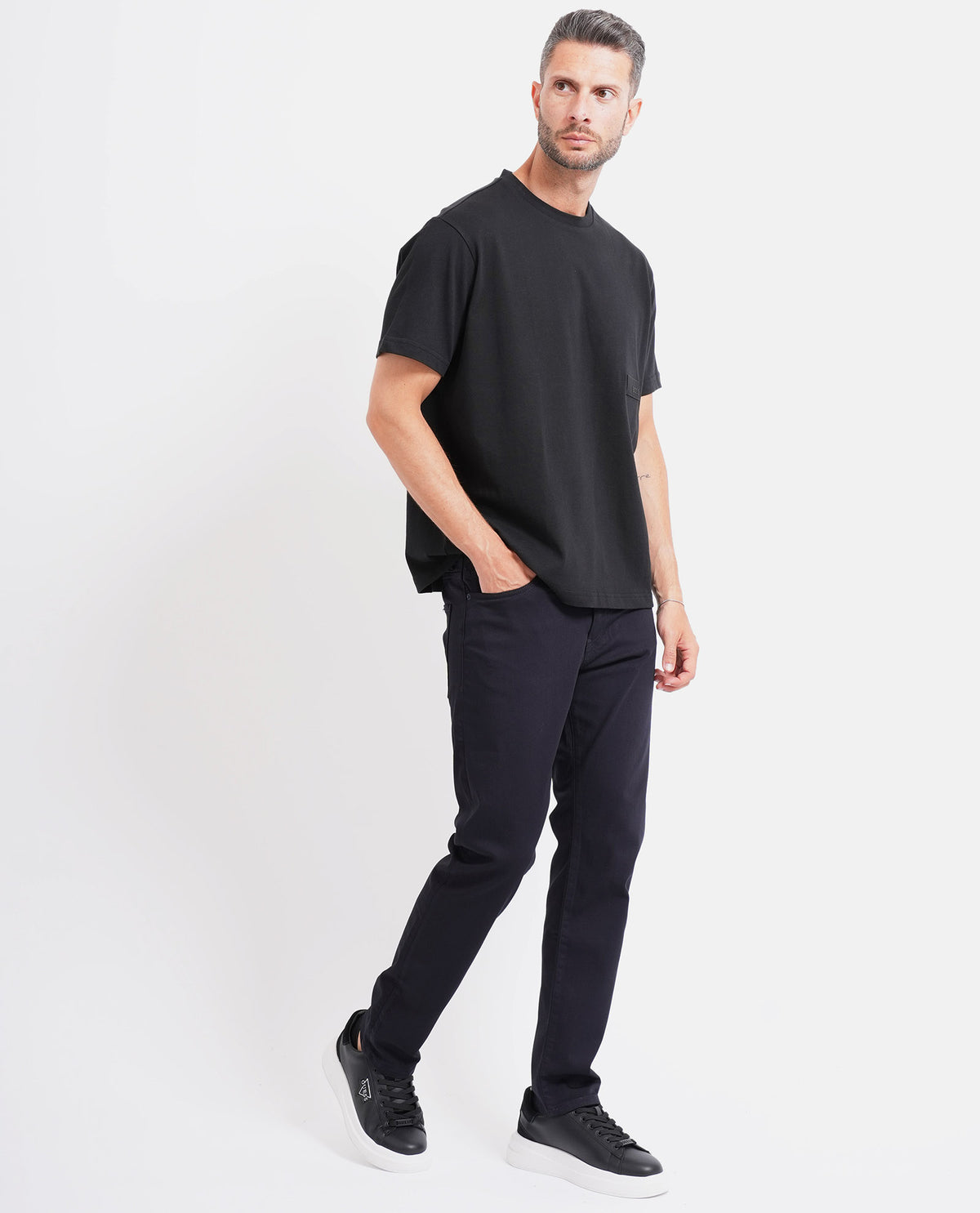 Pantaloni Delaware uomo Boss in twill 