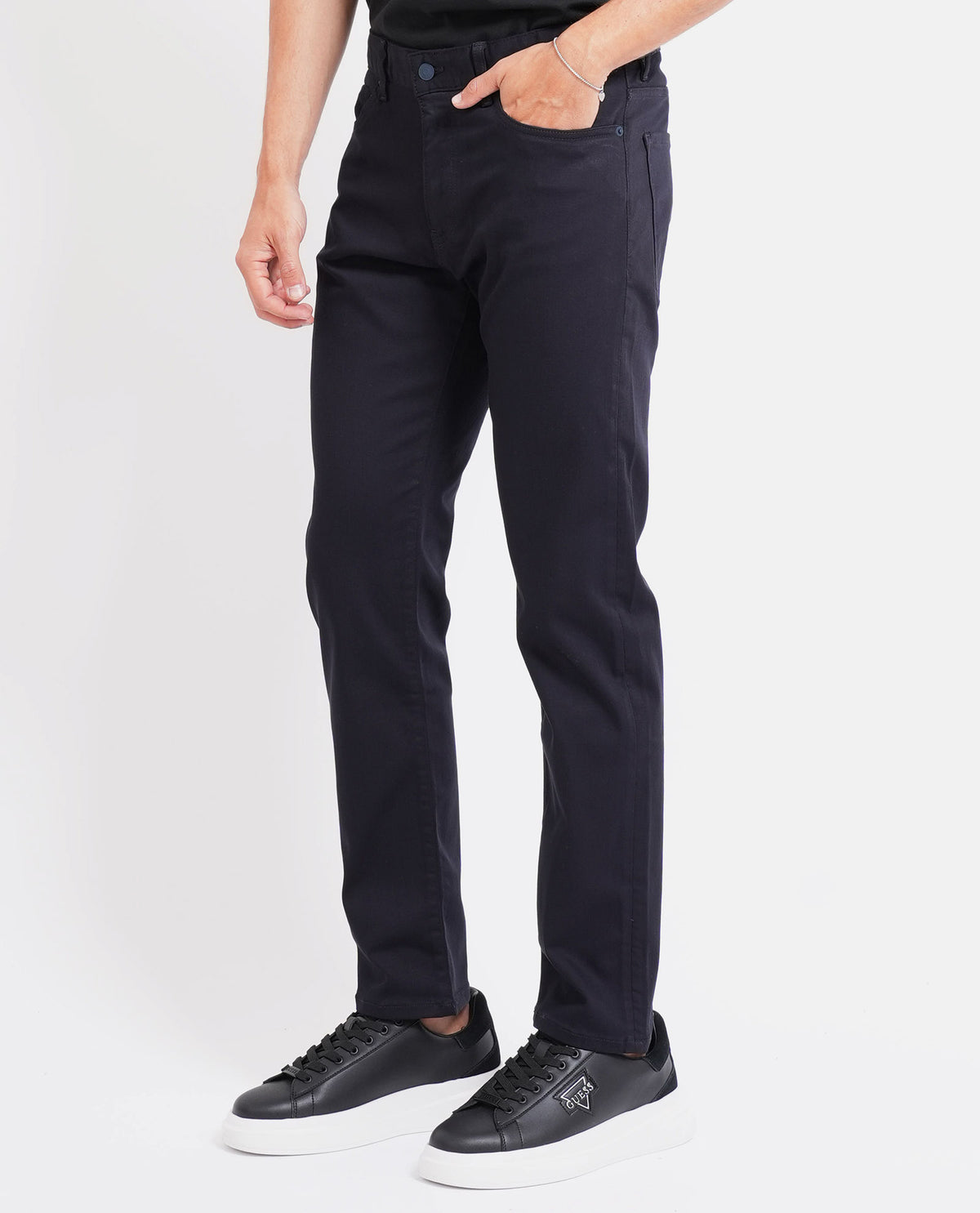 Pantaloni Delaware uomo Boss in twill 