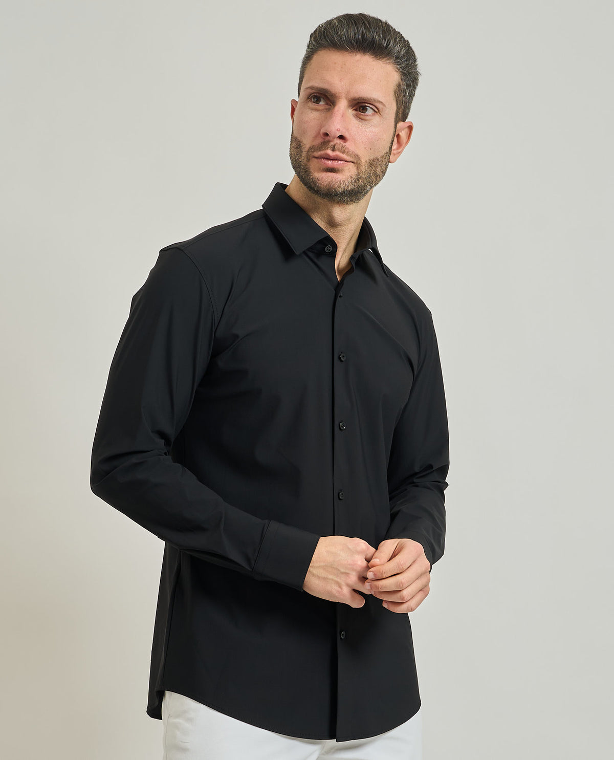 Camicia Hank uomo di Boss in jersey 