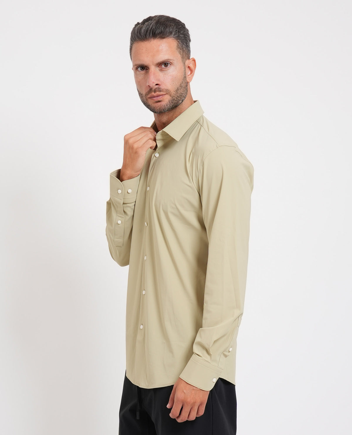 Camicia Hank uomo di Boss in jersey 