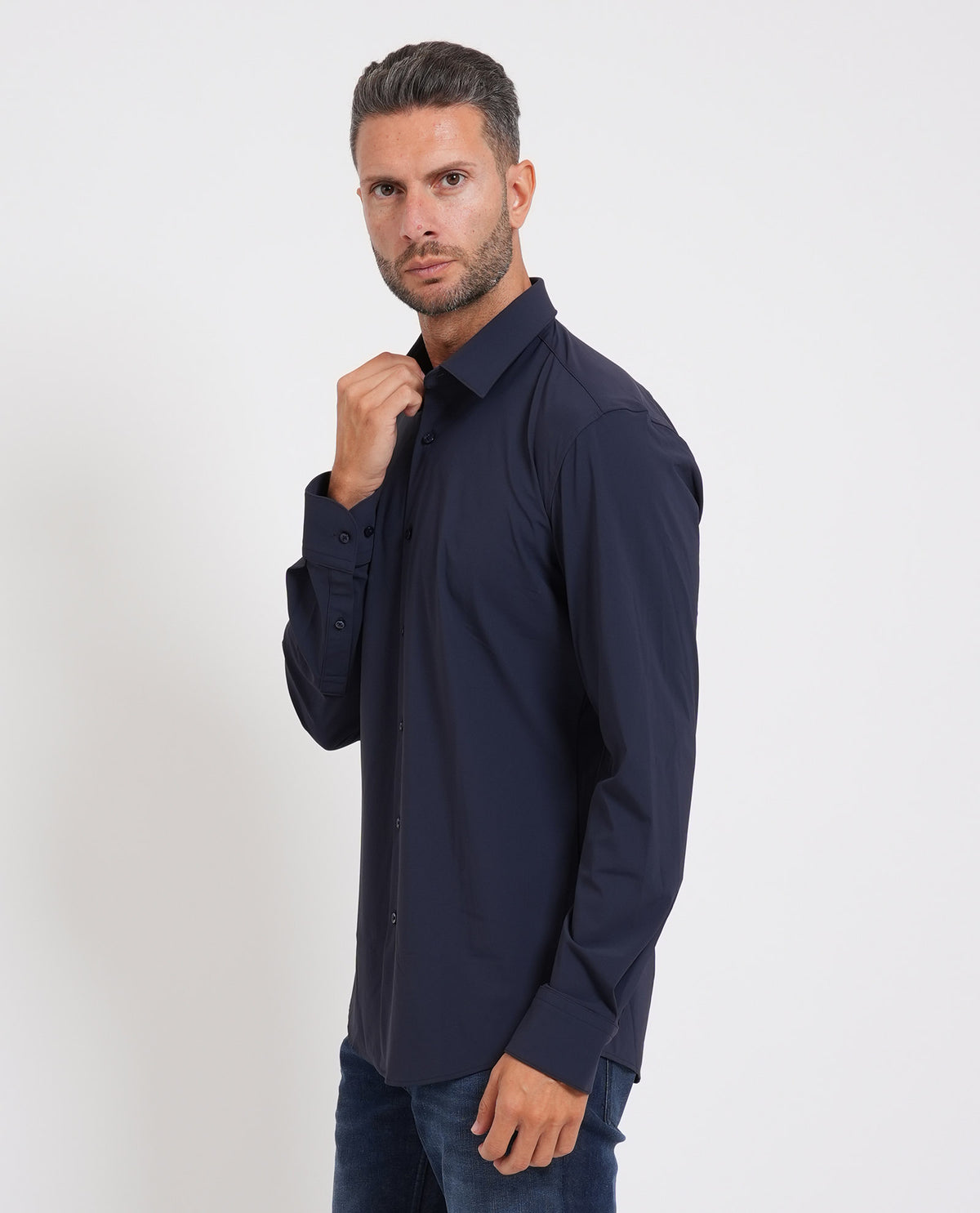 Camicia Hank uomo di Boss in jersey 