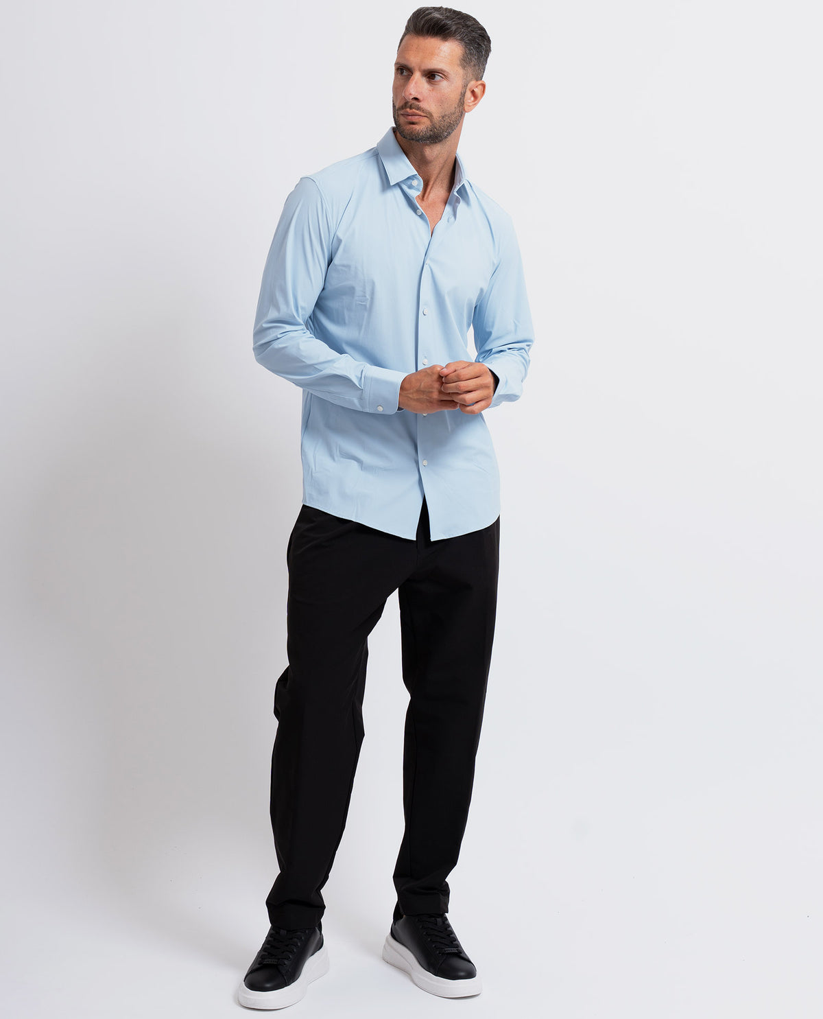 Camicia Hank uomo di Boss in jersey 