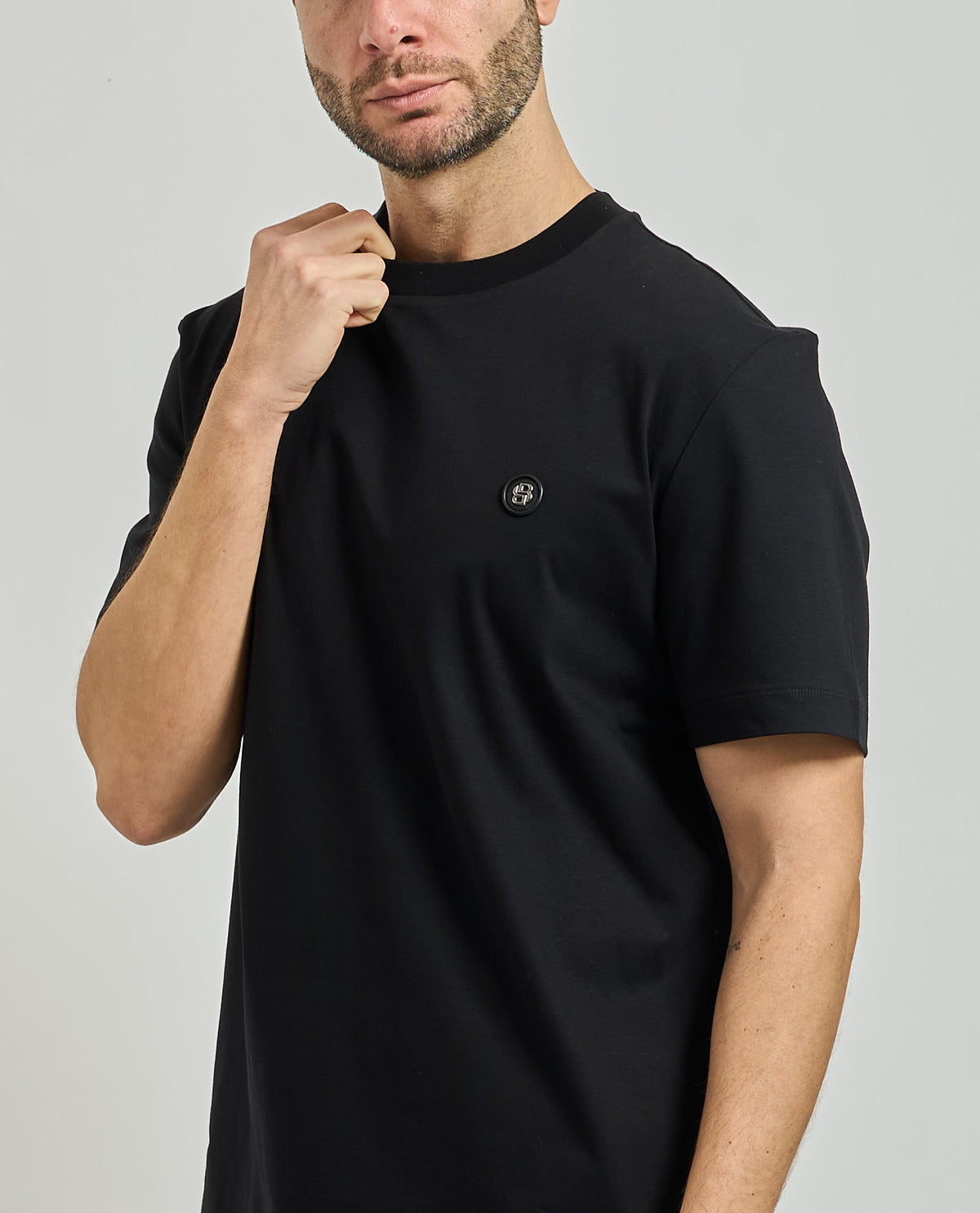 T-shirt Taut uomo di Boss in cotone mercerizzato 