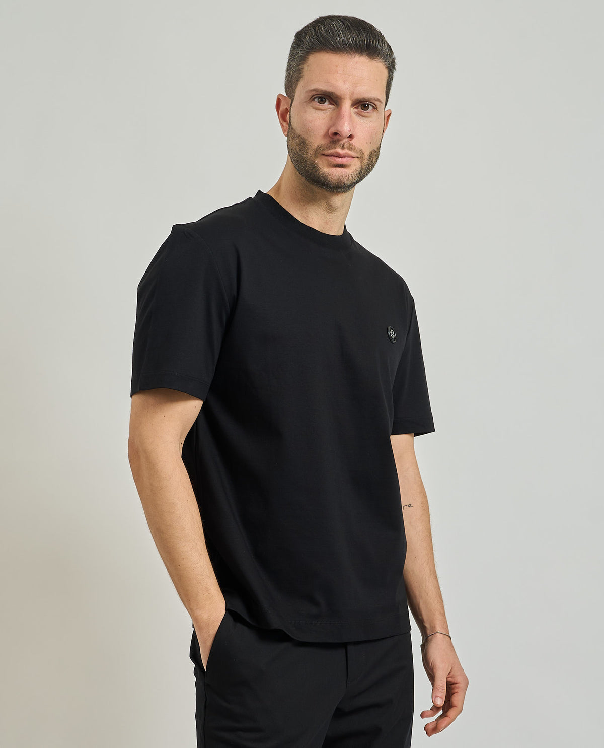 T-shirt Taut uomo di Boss in cotone mercerizzato 