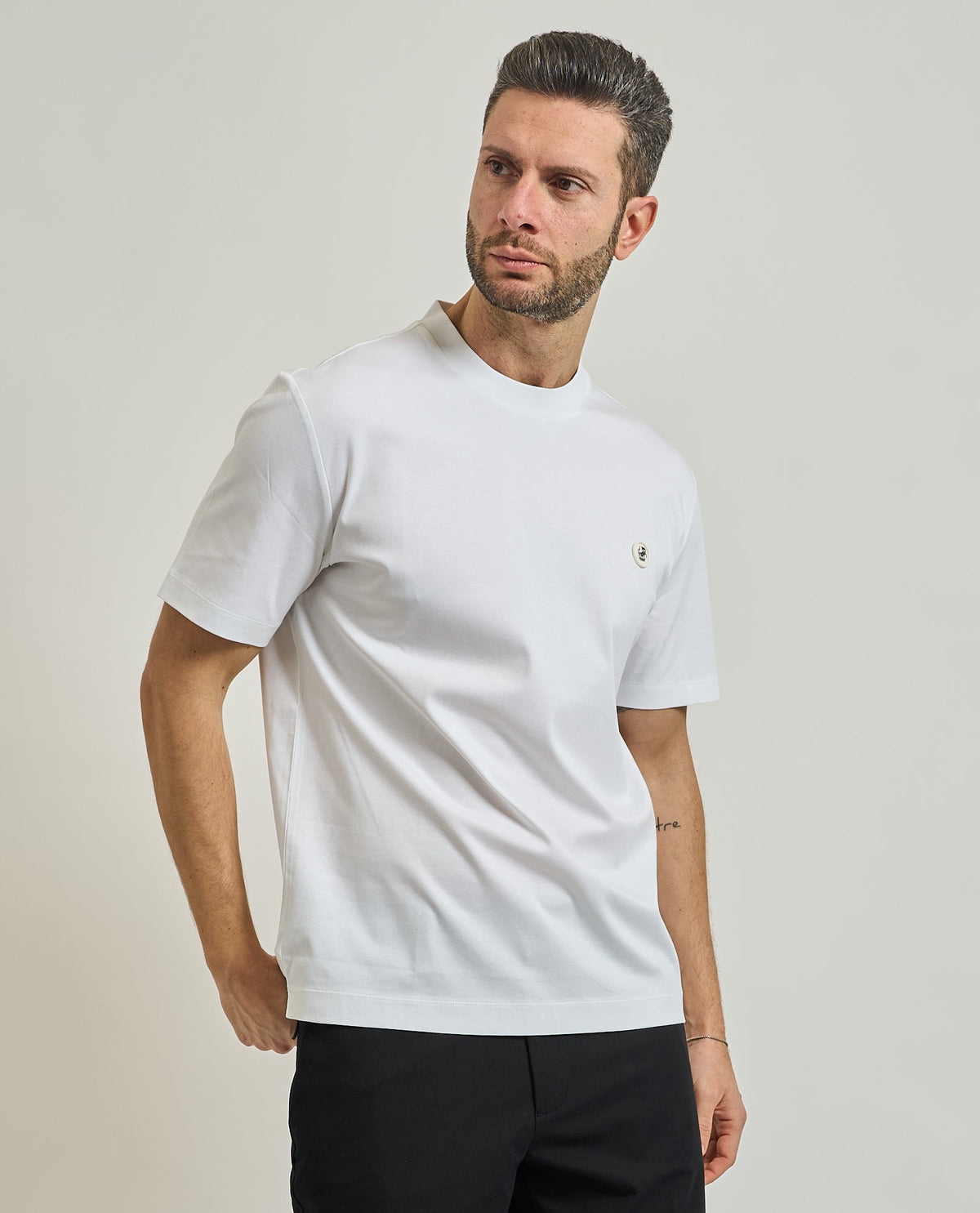T-shirt Taut uomo di Boss in cotone mercerizzato 