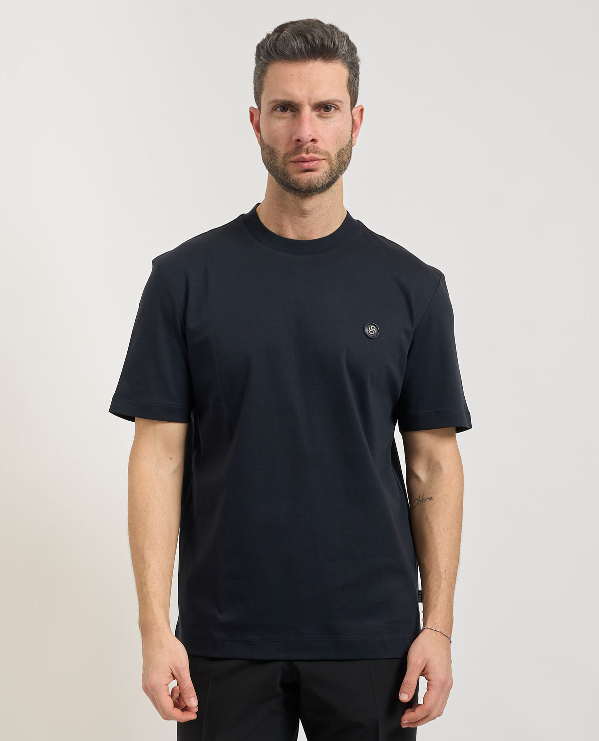 T-shirt Taut uomo di Boss in cotone mercerizzato 