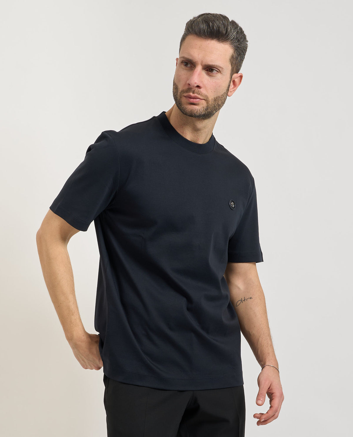 T-shirt Taut uomo di Boss in cotone mercerizzato 