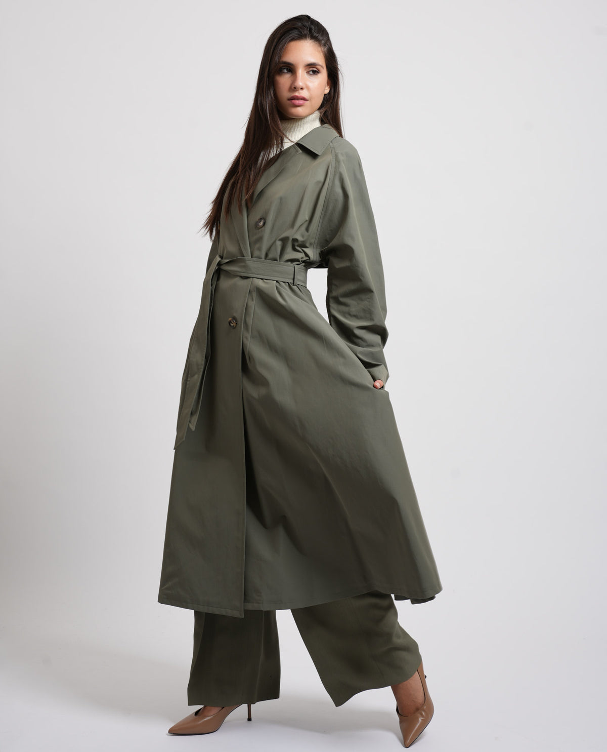 Trench donna idrorepellente Boss con cintura 