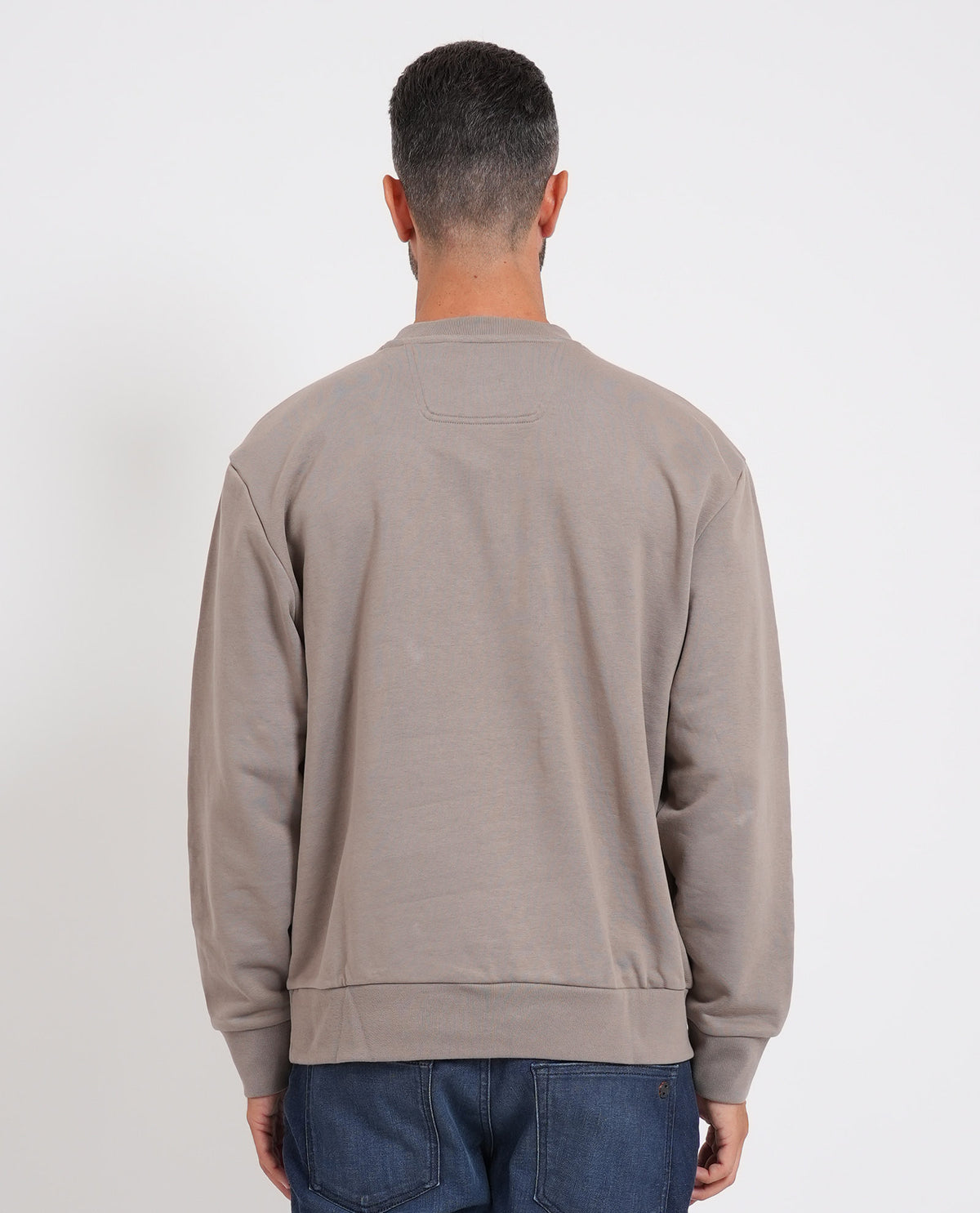 Felpa Boss uomo con targhetta logata<BR/> 