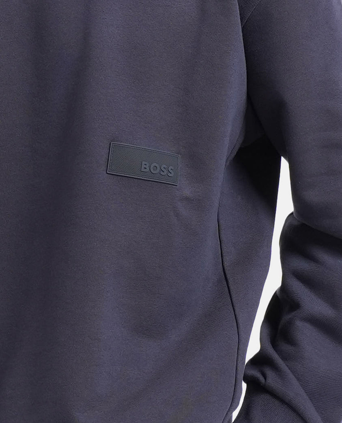 Felpa Boss uomo con targhetta logata 