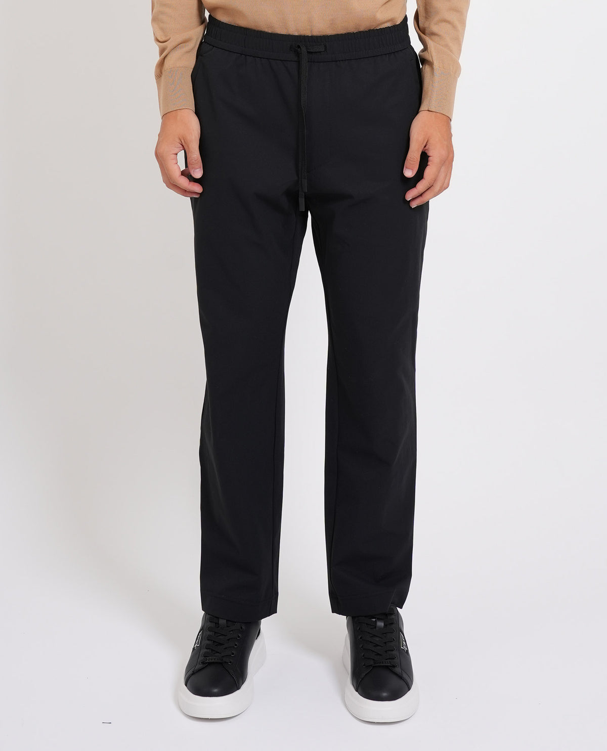 Pantaloni uomo Boss con elastico e coulisse in vita 