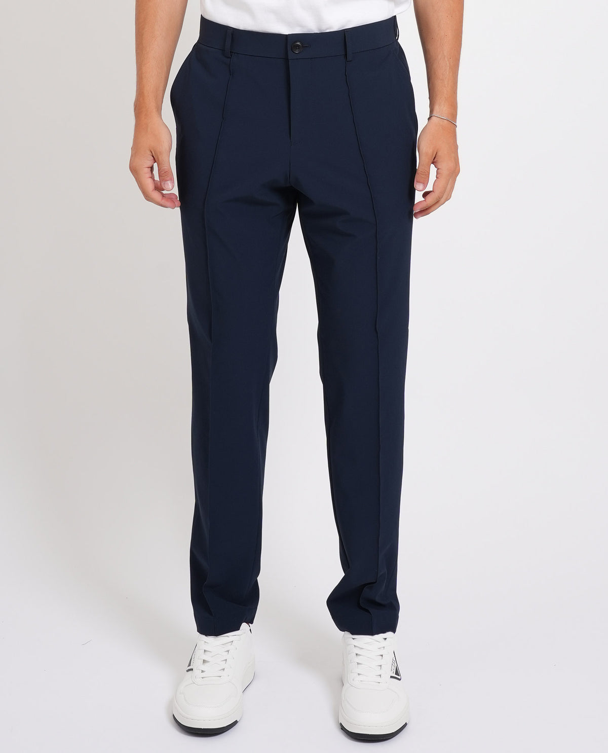 Pantaloni slim fit Boss uomo in tessuto elasticizzato 
