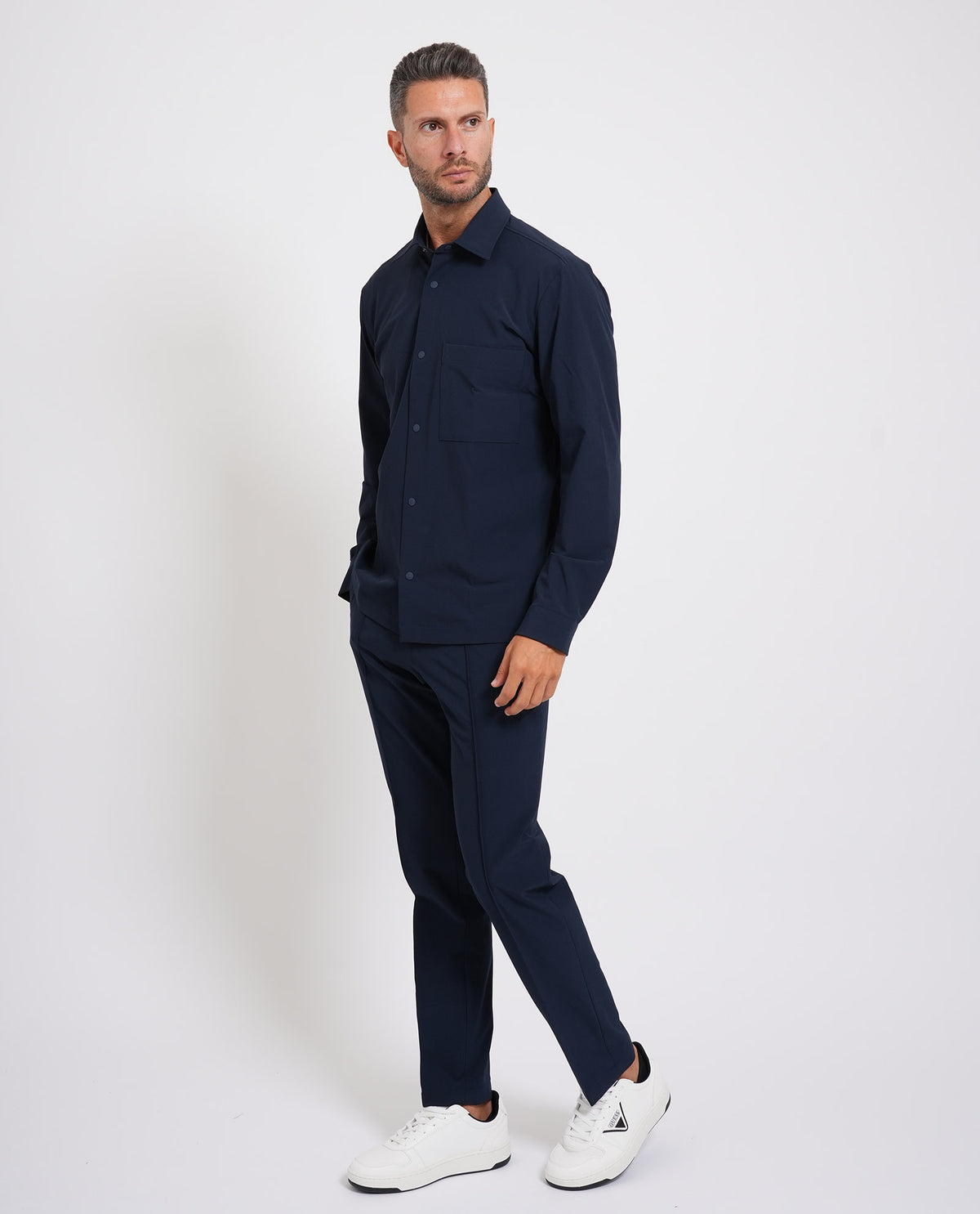 Pantaloni slim fit Boss uomo in tessuto elasticizzato 